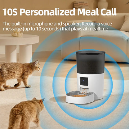 True4Paws™ Automatic Pet Feeder with Camera 🐾🐾🐾